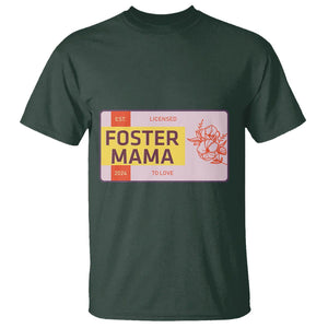 Foster Mama T Shirt Licensed To Love Est 2024 Adoptive Mom TS02 Dark Forest Green Printyourwear