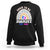 New Mom Sweatshirt Soon To Be Mommy Est 2024 Blue Pink Baby Feets Rainbow TS02 Black Printyourwear