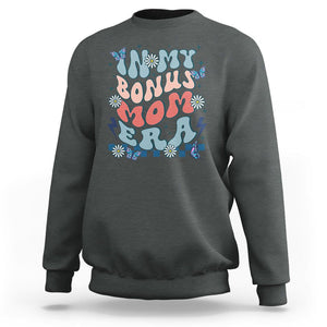 Funny Stepmom Sweatshirt In My Bonus Mom Era TS02 Dark Heather Printyourwear