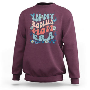 Funny Stepmom Sweatshirt In My Bonus Mom Era TS02 Maroon Printyourwear