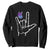 Autism Awareness Sweatshirt Love Need No Words I Love You Hand Sign Language Butterfly TS02 Black Printyourwear
