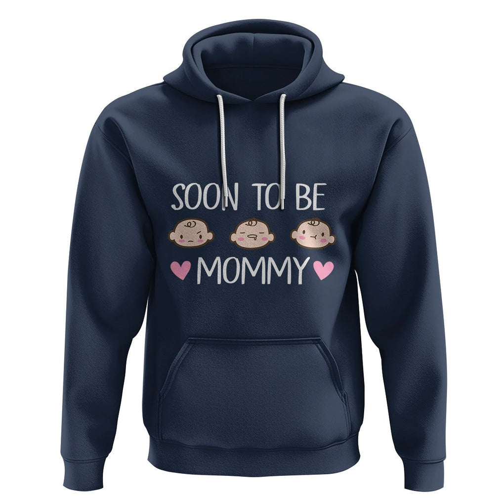 New Mom Hoodie Soon To Be Mommy TS02 Navy Printyourwear