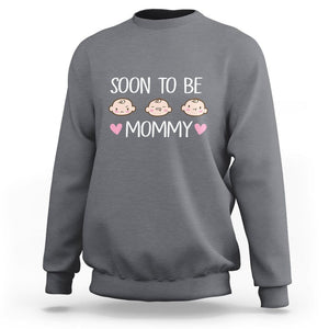 New Mom Sweatshirt Soon To Be Mommy TS02 Charcoal Printyourwear