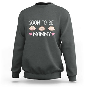 New Mom Sweatshirt Soon To Be Mommy TS02 Dark Heather Printyourwear