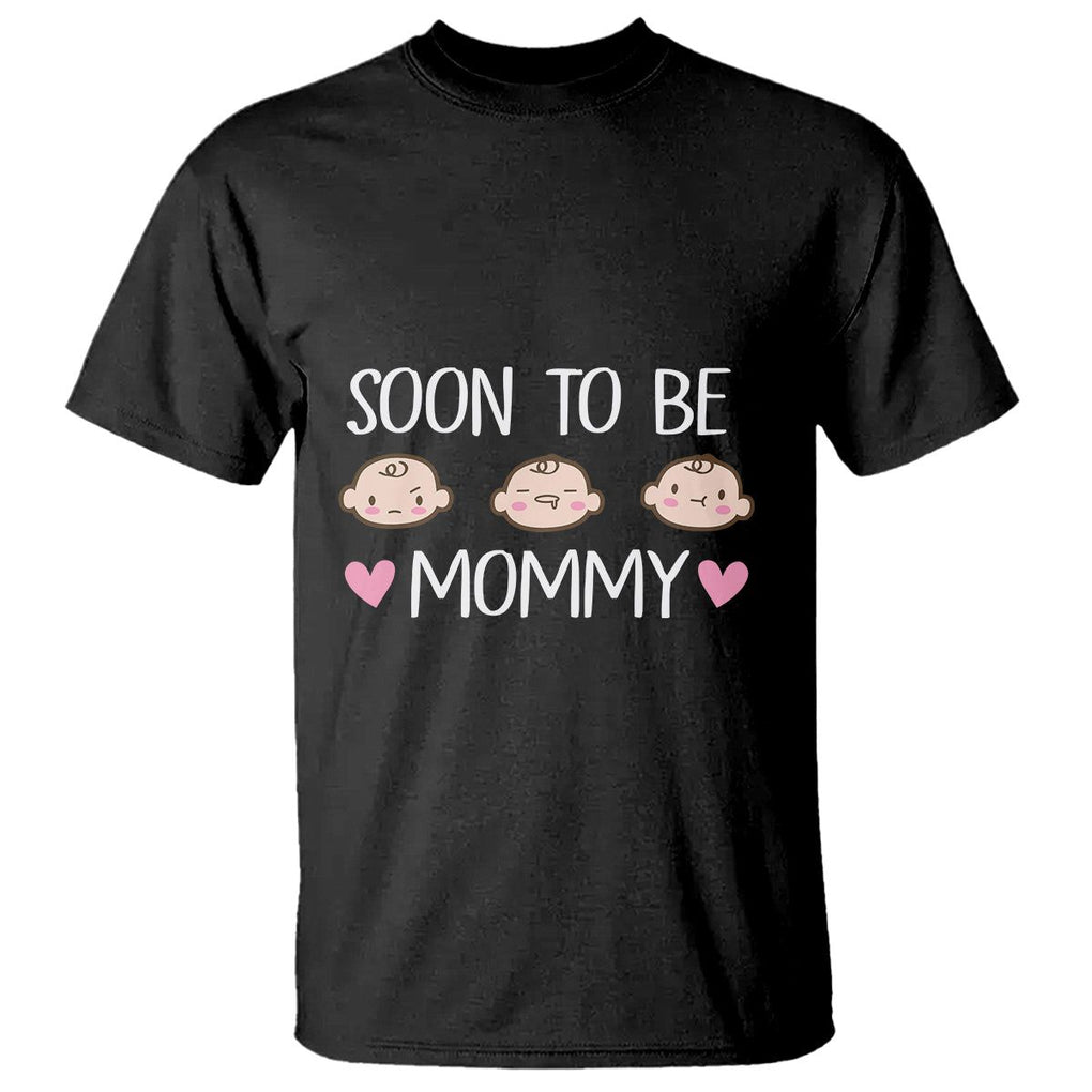 New Mom T Shirt Soon To Be Mommy TS02 Black Printyourwear