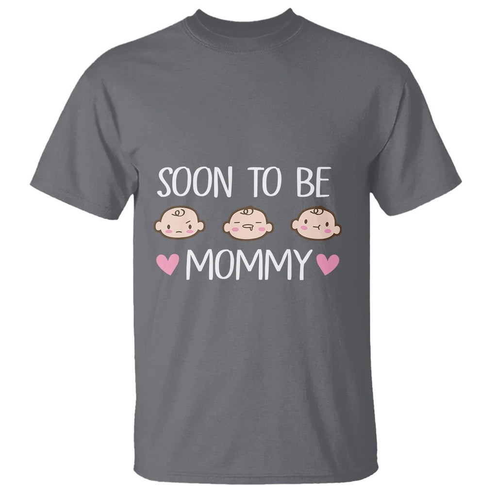 New Mom T Shirt Soon To Be Mommy TS02 Charcoal Printyourwear