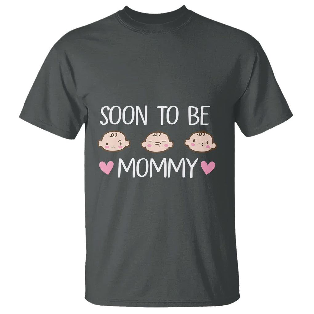 New Mom T Shirt Soon To Be Mommy TS02 Dark Heather Printyourwear