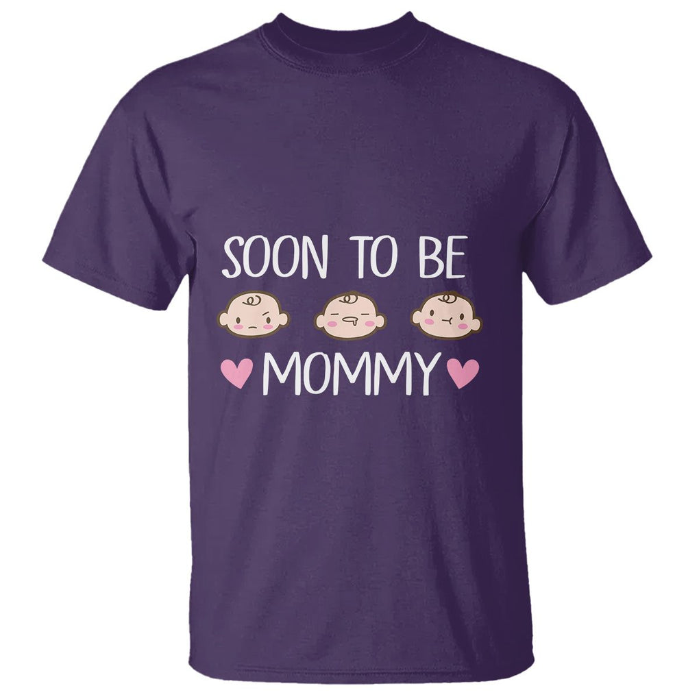 New Mom T Shirt Soon To Be Mommy TS02 Purple Printyourwear