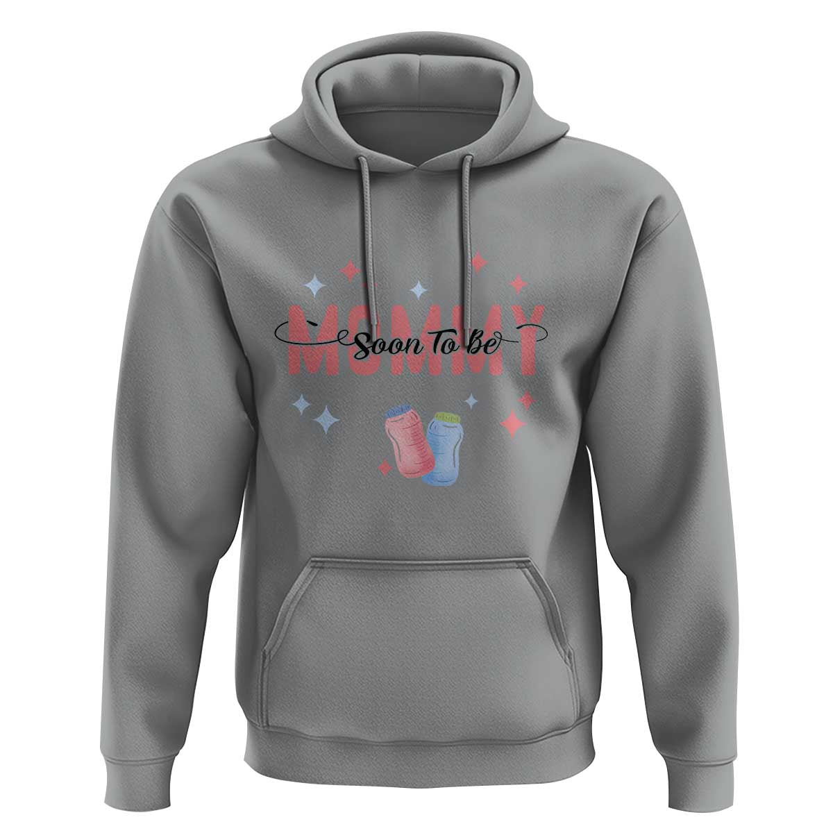 New Mom Hoodie Soon To Be Mommy TS02 Sport Gray Printyourwear