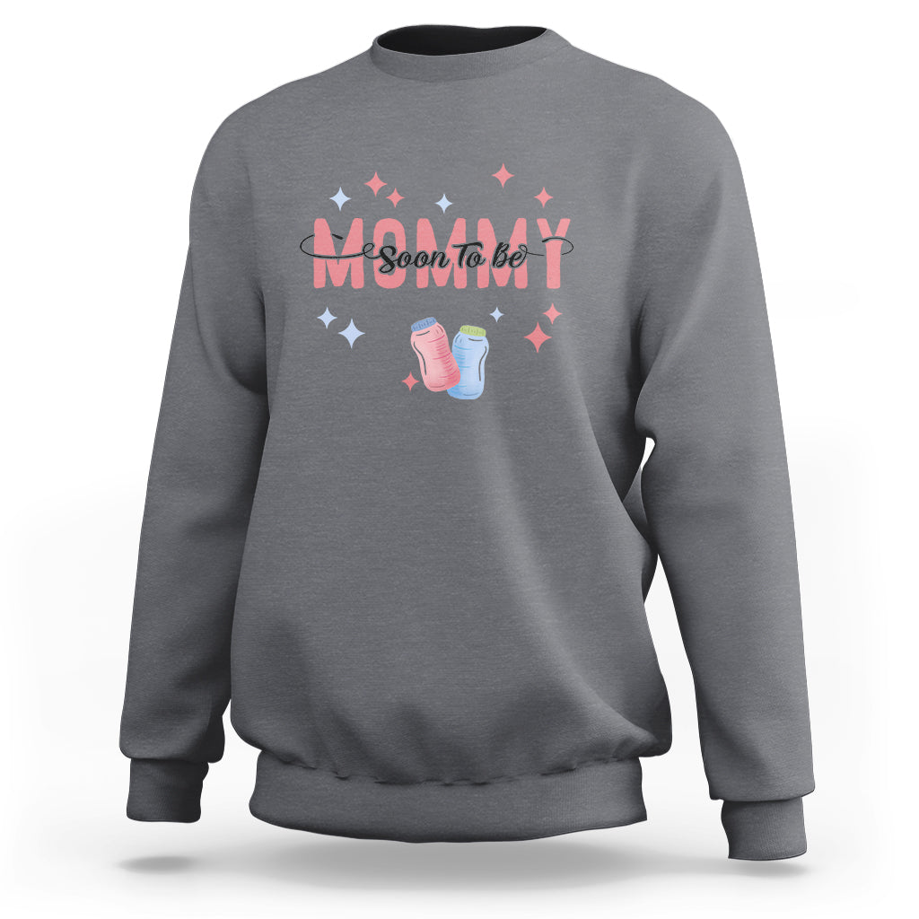 New Mom Sweatshirt Soon To Be Mommy TS02 Charcoal Printyourwear