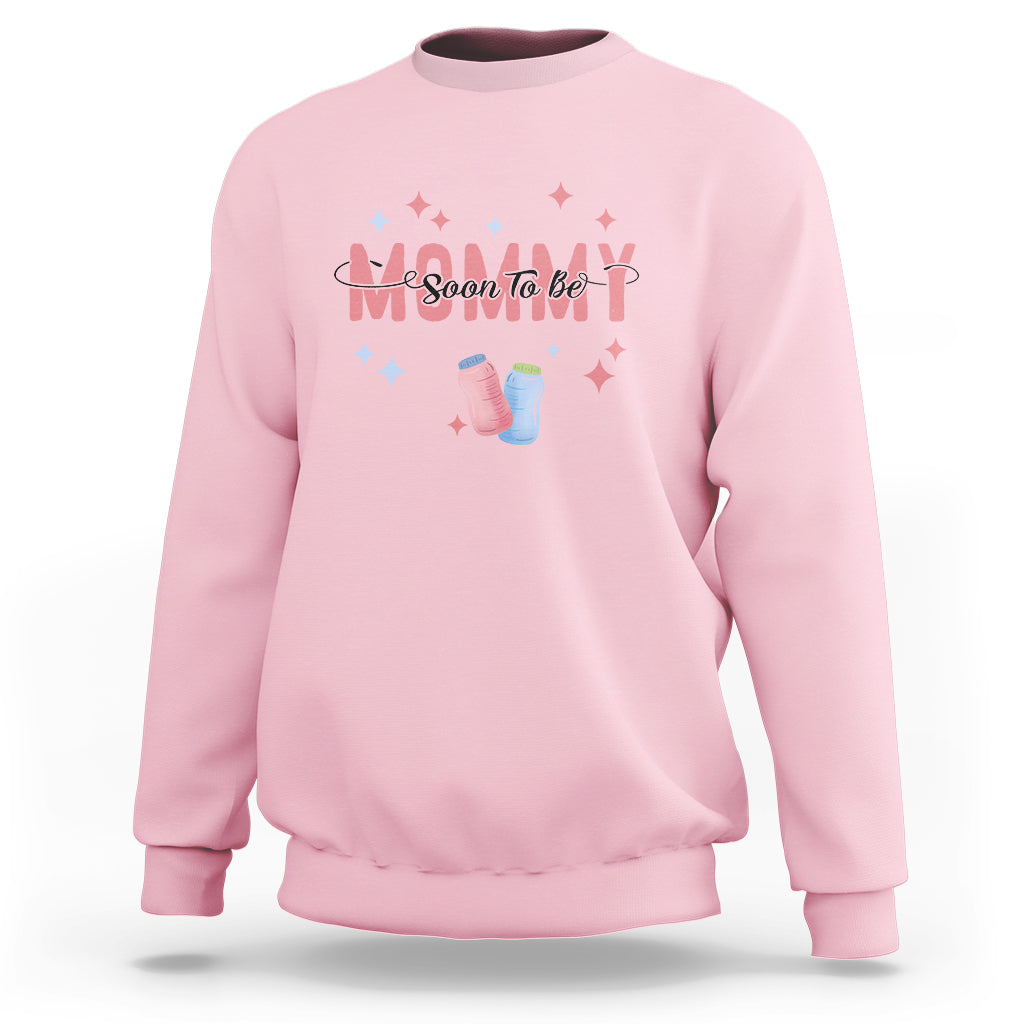 New Mom Sweatshirt Soon To Be Mommy TS02 Light Pink Printyourwear