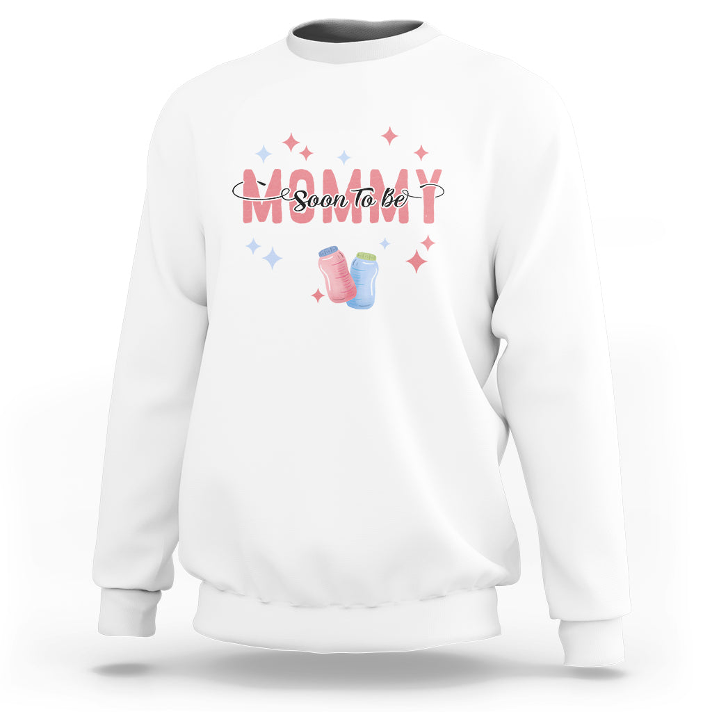 New Mom Sweatshirt Soon To Be Mommy TS02 White Printyourwear