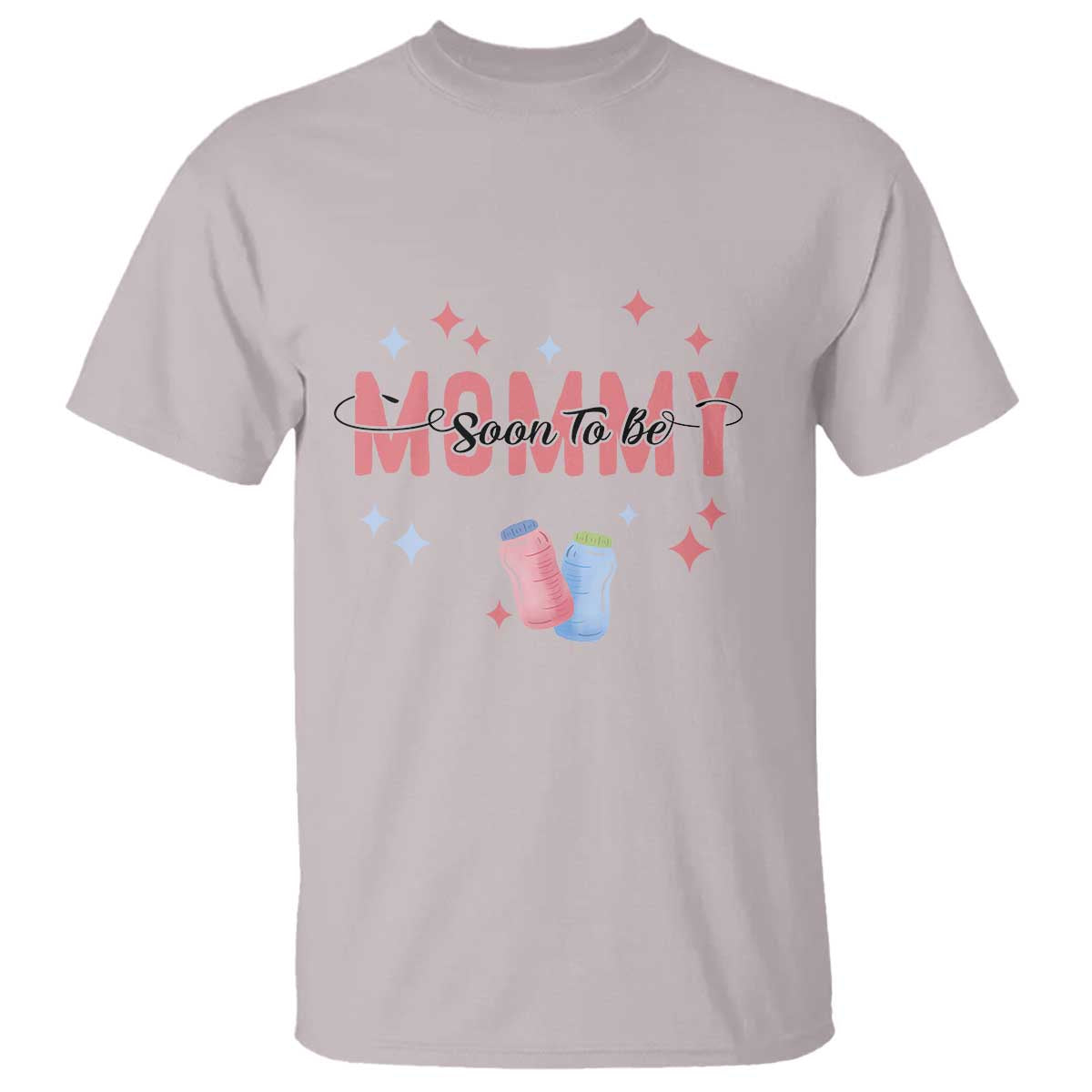 New Mom T Shirt Soon To Be Mommy TS02 Ice Gray Printyourwear
