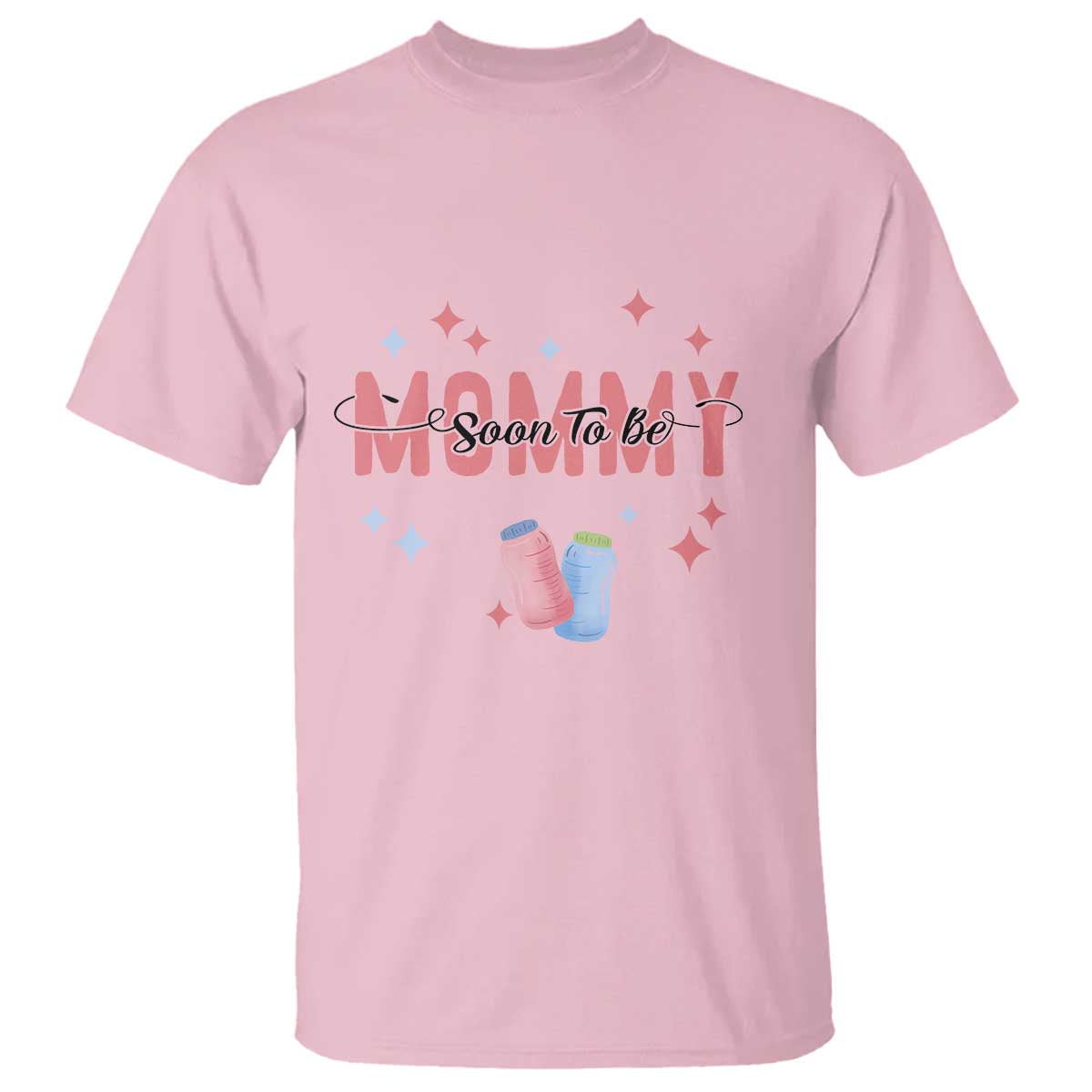 New Mom T Shirt Soon To Be Mommy TS02 Light Pink Printyourwear