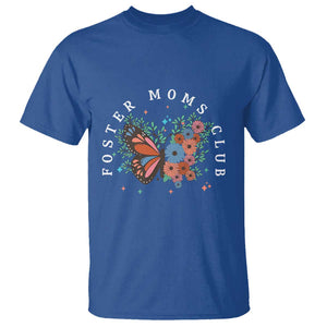 Foster Mom Club T Shirt Adoptive Mama Foster Care Mother's Day Floral Butterfly TS02 Royal Blue Print Your Wear