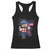 4th of July Gamer Racerback Tank Top Uncle Sam Pixels Gaming Celebrate Independence Day TS02 Black Print Your Wear
