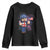 4th of July Gamer Youth Sweatshirt Uncle Sam Pixels Gaming Celebrate Independence Day TS02 Black Print Your Wear