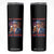 Funny Trump 4th of July Skinny Tumbler No Tariffs On Beer Drinking USA Patriotic 2025 TS02 Black Print Your Wear