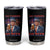 Funny Trump 4th of July Tumbler Cup No Tariffs On Beer Drinking USA Patriotic 2025 TS02 Black Print Your Wear