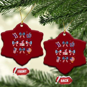 4th of July Teacher Student Ceramic Ornament Patriotic Teaching Learning Retro Coquette TS02 Print Your Wear