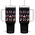 4th of July Teacher Student Tumbler With Handle Patriotic Teaching Learning Retro Coquette TS02 One Size: 40 oz Black Print Your Wear