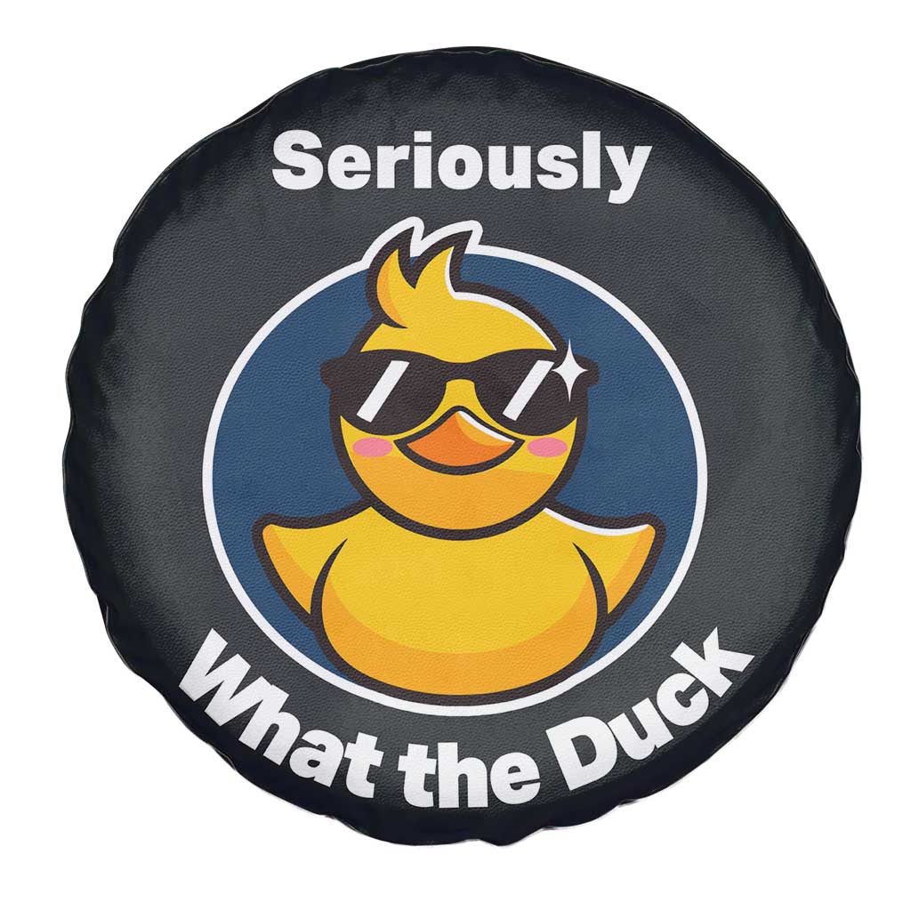 Funny Duck with Sunglasses Spare Tire Cover Seriously What The Duck TS02 Print Your Wear