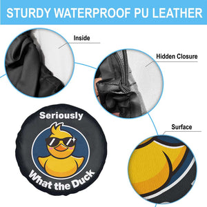 Funny Duck with Sunglasses Spare Tire Cover Seriously What The Duck TS02 Print Your Wear