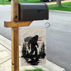 American Flag Bigfoot Garden Flag Patriotic Sasquatch Retro Vintage TS02 Print Your Wear