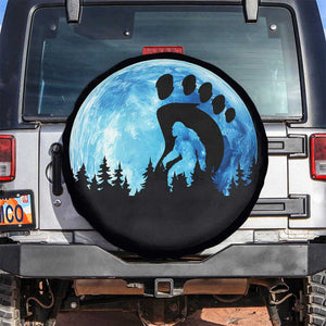 Cool Bigfoot Footprint Spare Tire Cover Sasquatch Full Moon Forest TS02 No hole Blue Print Your Wear