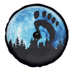 Cool Bigfoot Footprint Spare Tire Cover Sasquatch Full Moon Forest TS02 Print Your Wear