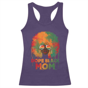 Dope Black Mom Racerback Tank Top Proud Afro Melanin Woman Mother's Day Gift TS02 Purple Print Your Wear