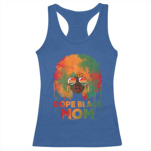 Dope Black Mom Racerback Tank Top Proud Afro Melanin Woman Mother's Day Gift TS02 Royal Blue Print Your Wear