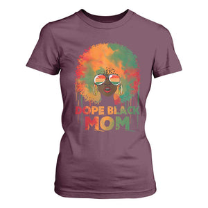 Dope Black Mom T Shirt For Women Proud Afro Melanin Woman Mother's Day Gift TS02 Maroon Print Your Wear