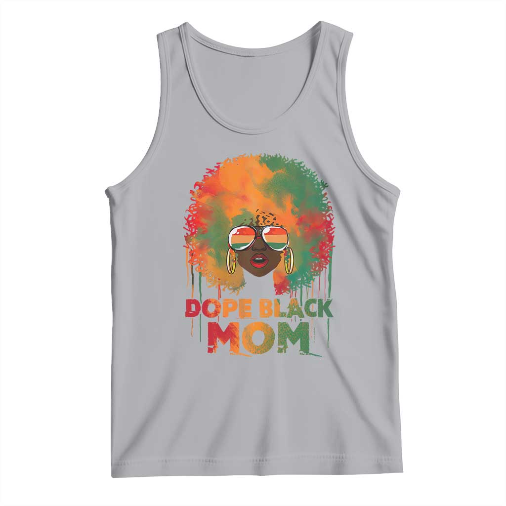 Dope Black Mom Tank Top Proud Afro Melanin Woman Mother's Day Gift TS02 Athletic Heather Print Your Wear