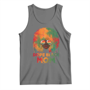 Dope Black Mom Tank Top Proud Afro Melanin Woman Mother's Day Gift TS02 Black Heather Print Your Wear