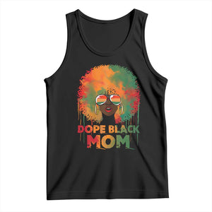 Dope Black Mom Tank Top Proud Afro Melanin Woman Mother's Day Gift TS02 Black Print Your Wear