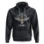 Funny Skull Messy Bun Hoodie Badass Mom Club Cool Mother's Day Gag Gifts TS02 Black Printyourwear