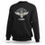 Funny Skull Messy Bun Sweatshirt Badass Mom Club Cool Mother's Day Gag Gifts TS02 Black Printyourwear