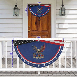 250 Years USA Majestic Bald Eagle Patriotic Fan Flag American Flag Wings Semiquincentennial 250th Anniversary