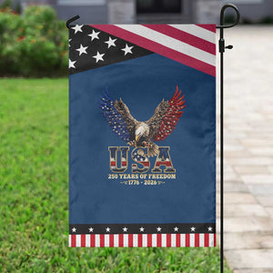 250 Years USA Majestic Bald Eagle Patriotic Garden Flag American Flag Wings Patriotic Semiquincentennial 250th Anniversary TS02 Classic Blue Black Print Your Wear