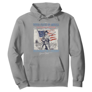 Custom Name Descendant of a Patriot USA 250 Years of Freedom Personalized Hoodie 1776-2026 Revolutionary War Heritage TS02 Sport Gray Print Your Wear