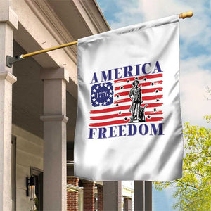 America Freedom 1776 Revolutionary War Garden Flag Minuteman Betsy Ross Flag Patriotic History TS02 Print Your Wear