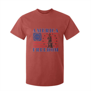 America Freedom 1776 Revolutionary War T Shirt For Kid Minuteman Betsy Ross Flag Patriotic History TS02 Red Print Your Wear