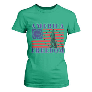 America Freedom 1776 Revolutionary War T Shirt For Women Minuteman Betsy Ross Flag Patriotic History TS02 Irish Green Print Your Wear