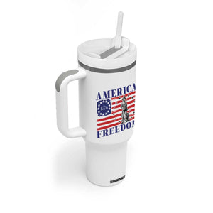America Freedom 1776 Revolutionary War Tumbler With Handle Minuteman Betsy Ross Flag Patriotic History TS02 Print Your Wear