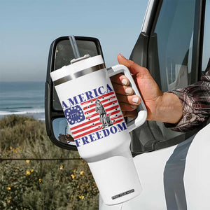 America Freedom 1776 Revolutionary War Tumbler With Handle Minuteman Betsy Ross Flag Patriotic History TS02 Print Your Wear