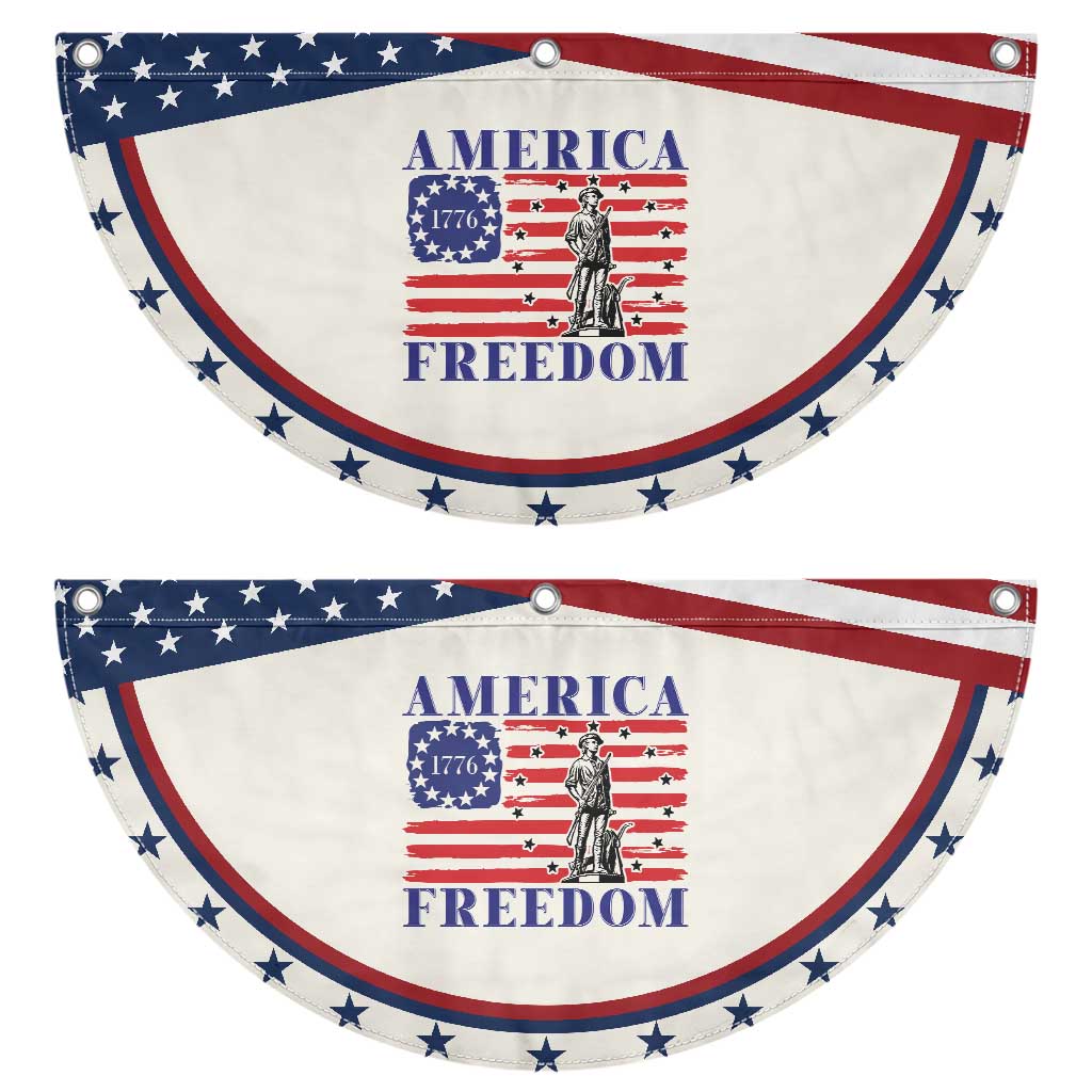 America Freedom 1776 Revolutionary War Patriotic Fan Flag Minuteman Betsy Ross Flag History