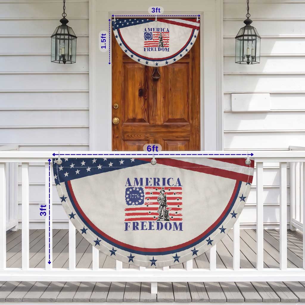 America Freedom 1776 Revolutionary War Patriotic Fan Flag Minuteman Betsy Ross Flag History