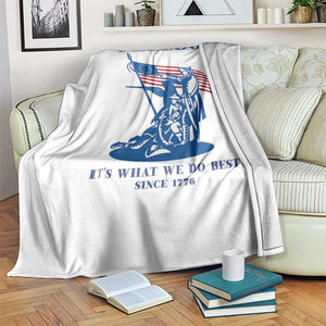Freedom It’s What We Do Best Since 1776 Throw Blanket Revolutionary War Patriot Battle Scene TS02 Print Your Wear