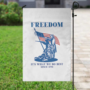 Freedom It’s What We Do Best Since 1776 Garden Flag Revolutionary War Patriot Battle Scene TS02 Print Your Wear